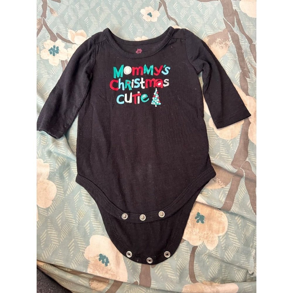 6 FOR $10 Okie donor 3 month Christmas onesie